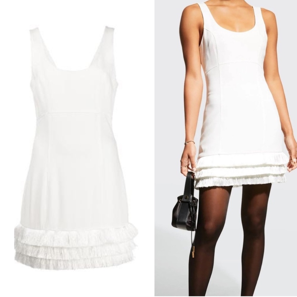 Cinq à Sept Hattie Fringe Hem Minidress